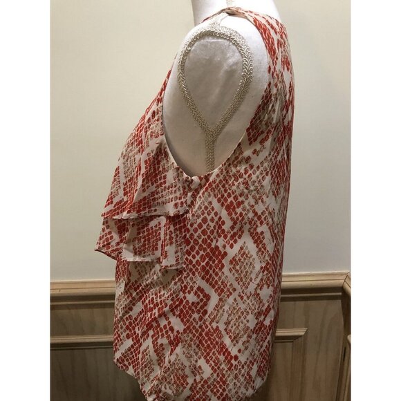 212 Collection ~ Orange Sleeveless Top ~ Size Small - Picture 3 of 7